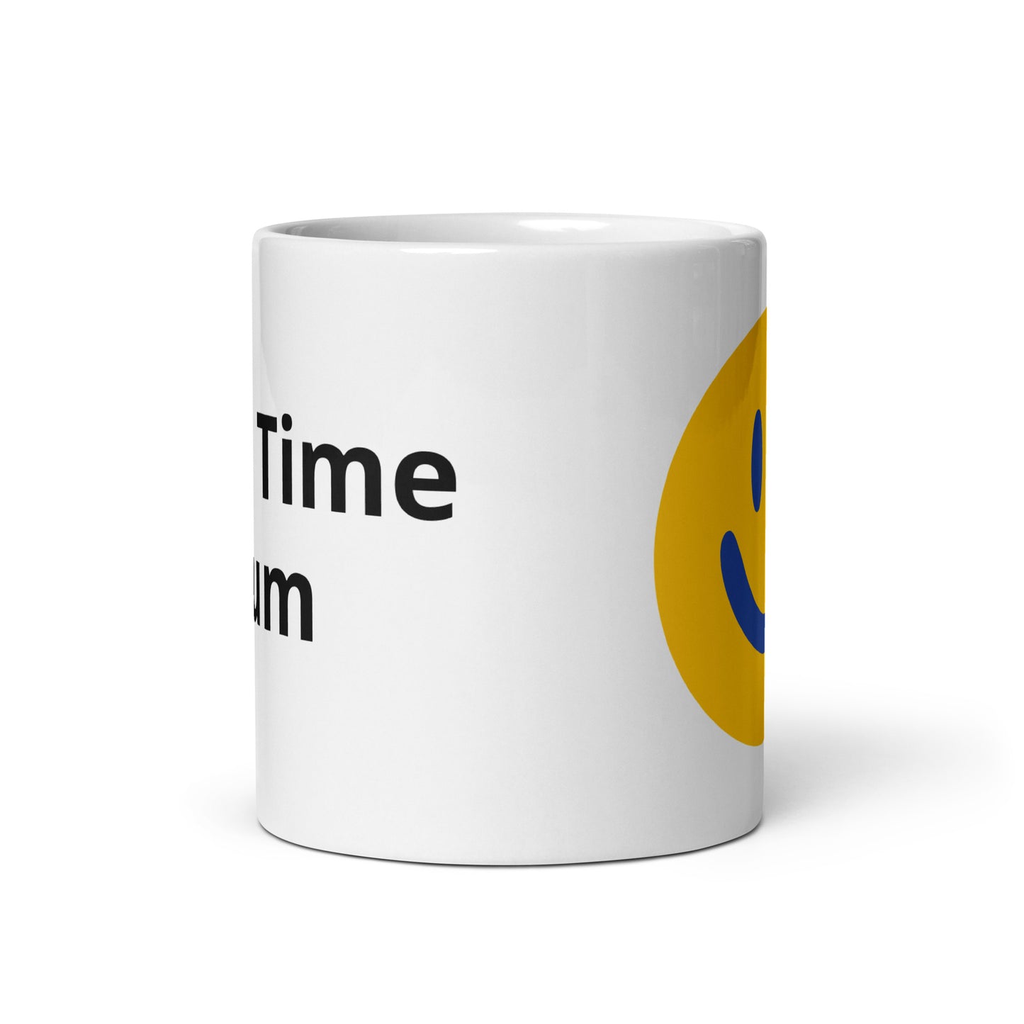 White glossy mug First Time Mum