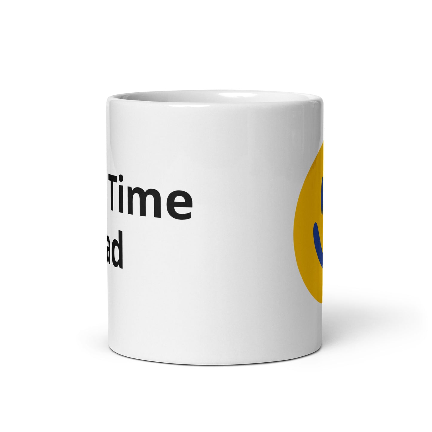 White glossy mug First Time Dad
