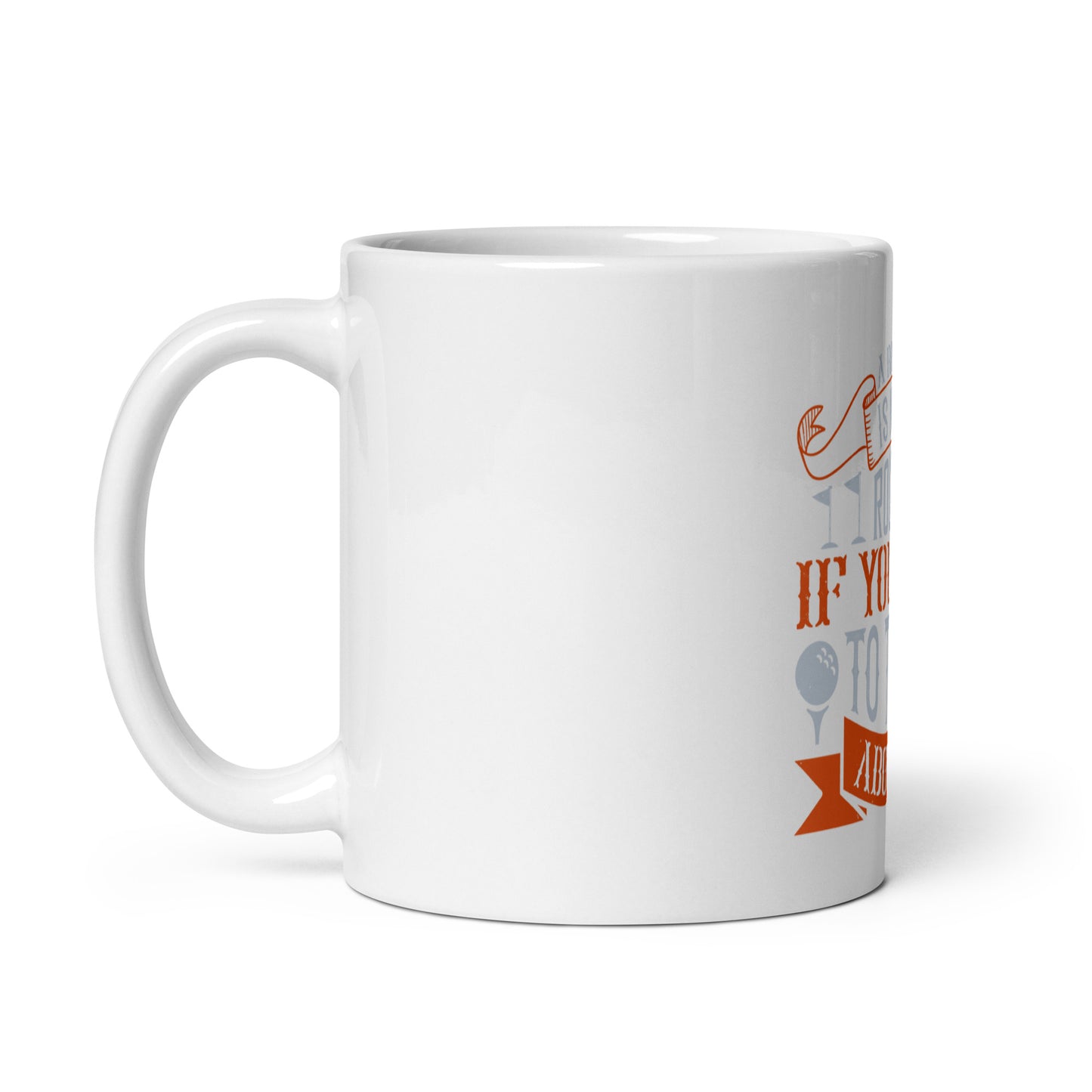 White glossy mug A routine is not a routine