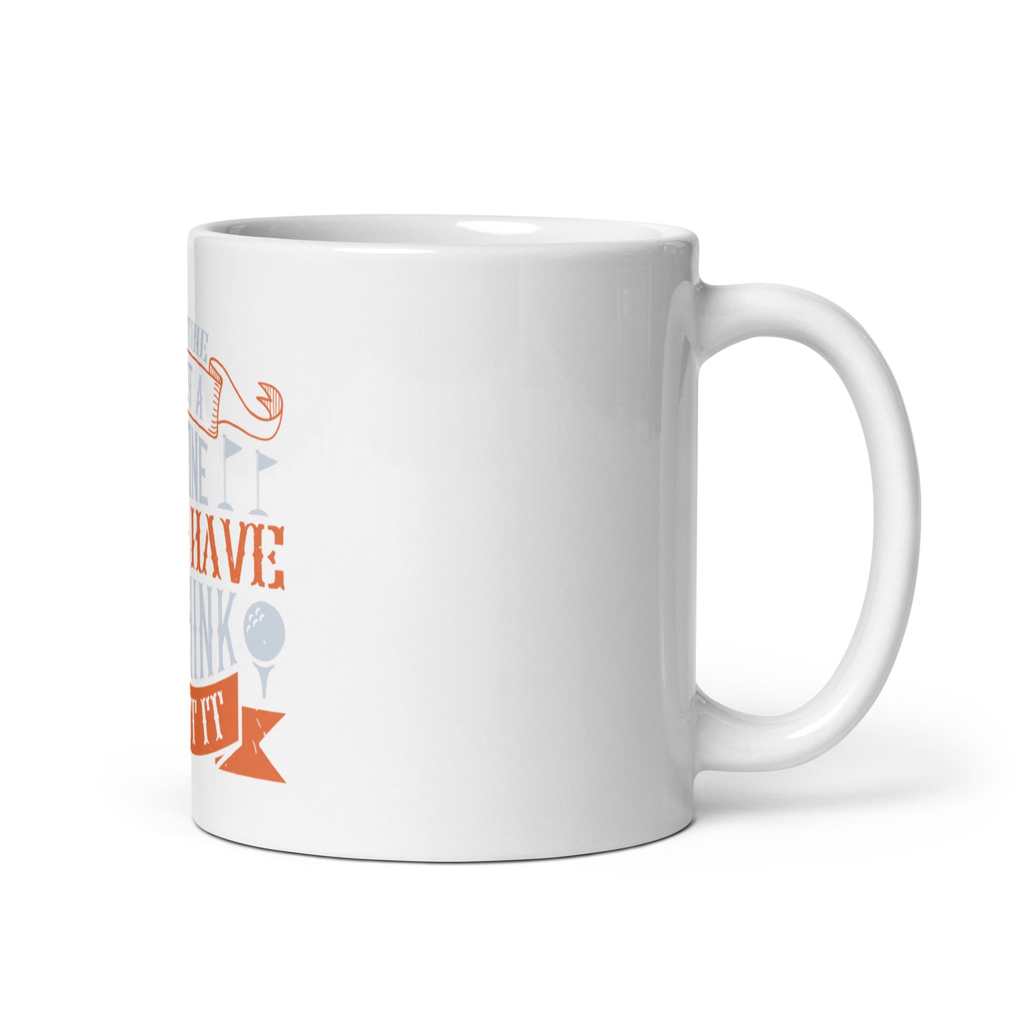 White glossy mug A routine is not a routine
