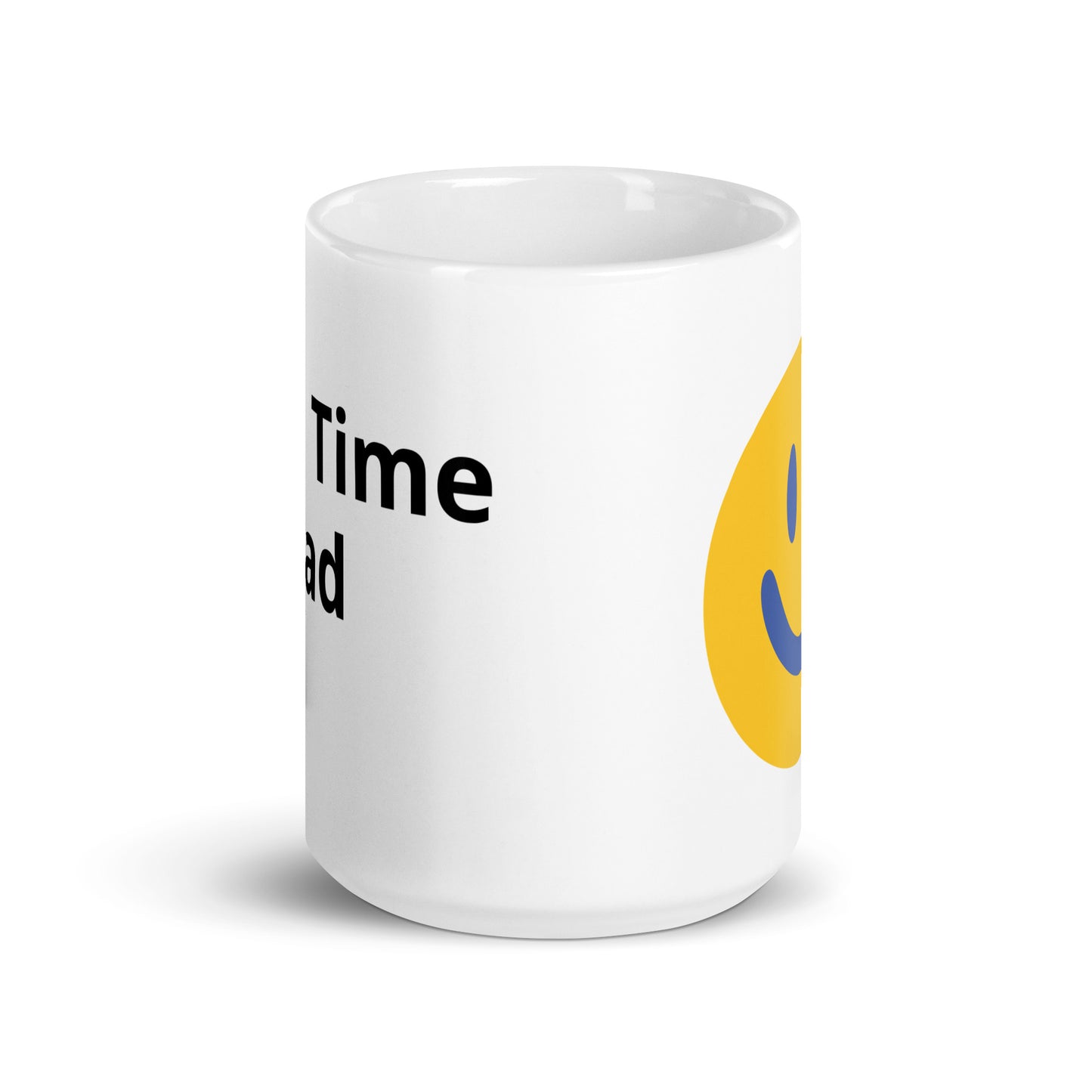 White glossy mug First Time Dad