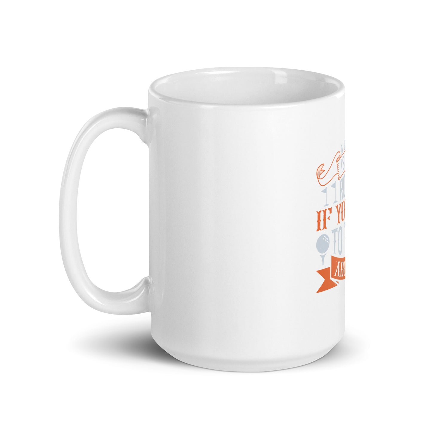 White glossy mug A routine is not a routine