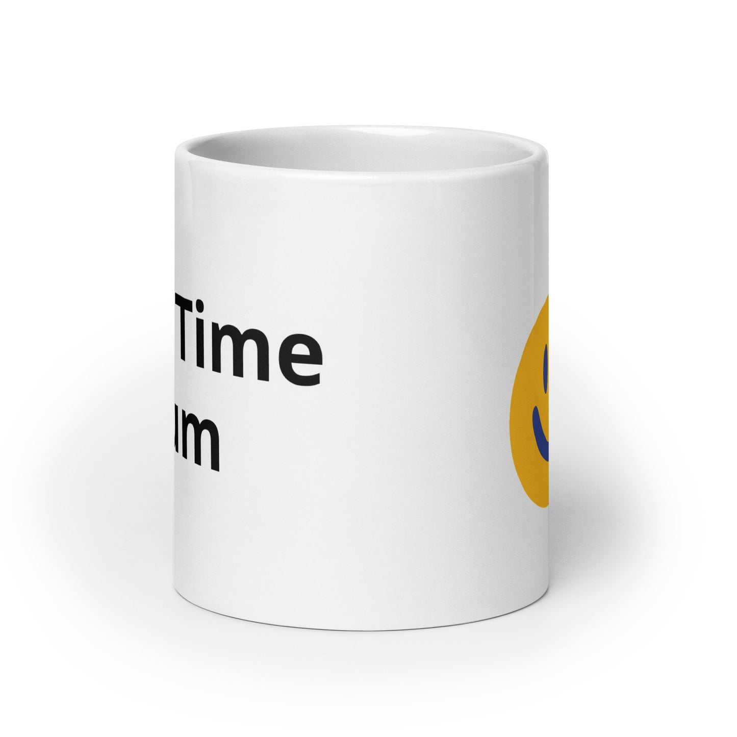 White glossy mug First Time Mum
