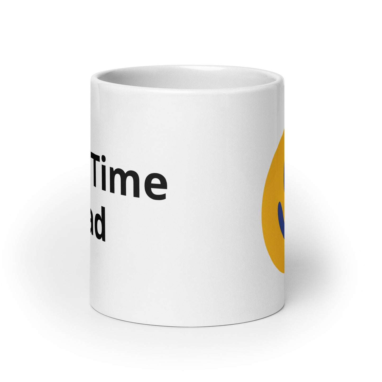White glossy mug First Time Dad