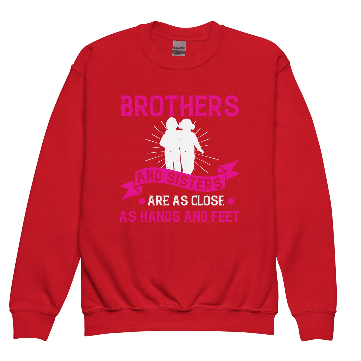 Youth crew neck sweatshirt Brothers And Sisters