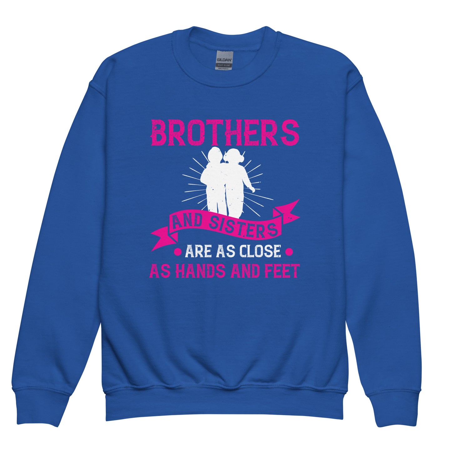 Youth crew neck sweatshirt Brothers And Sisters