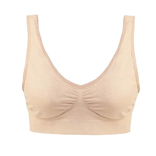 Blu Apparel Multipack Seamless Comfort Bras for Everyday Wear Non Padded No Underwire Maternity Sleep Bra (XXL Aqua/Pink/Lilac)