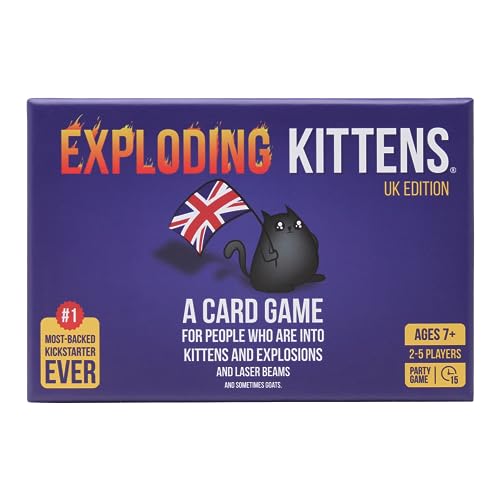 Exploding Kittens Card Game - Original Edition, Fun Family Games for Adults Teens & Kids - Fun Card Games - 15 Min, Ages 7+, 2-5 Players