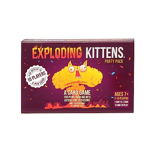 Exploding Kittens Card Game - Original Edition, Fun Family Games for Adults Teens & Kids - Fun Card Games - 15 Min, Ages 7+, 2-5 Players