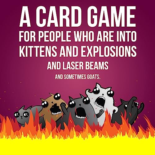 Exploding Kittens Card Game - Original Edition, Fun Family Games for Adults Teens & Kids - Fun Card Games - 15 Min, Ages 7+, 2-5 Players