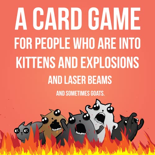 Exploding Kittens Card Game - Original Edition, Fun Family Games for Adults Teens & Kids - Fun Card Games - 15 Min, Ages 7+, 2-5 Players