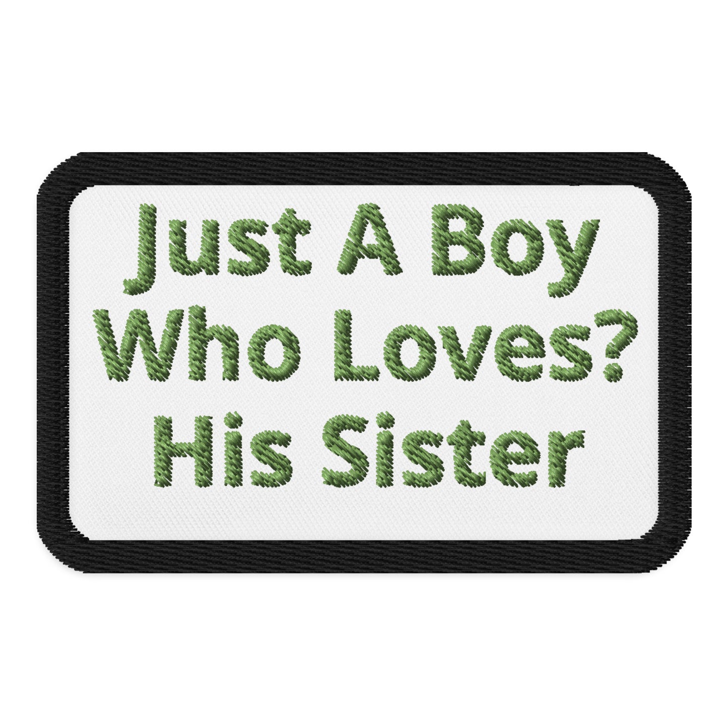 Embroidered patches Just a Boy