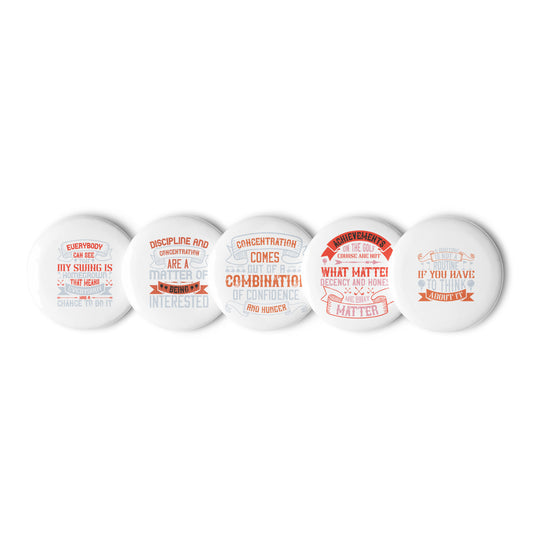 Set of  Golf pin buttons
