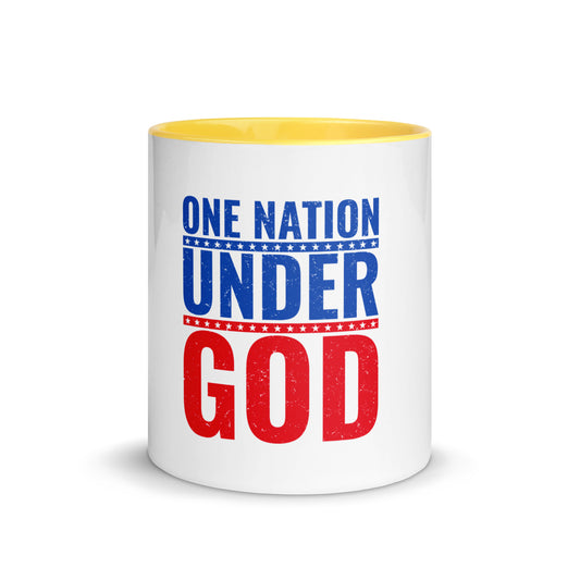 Mug with Color Inside One Nation