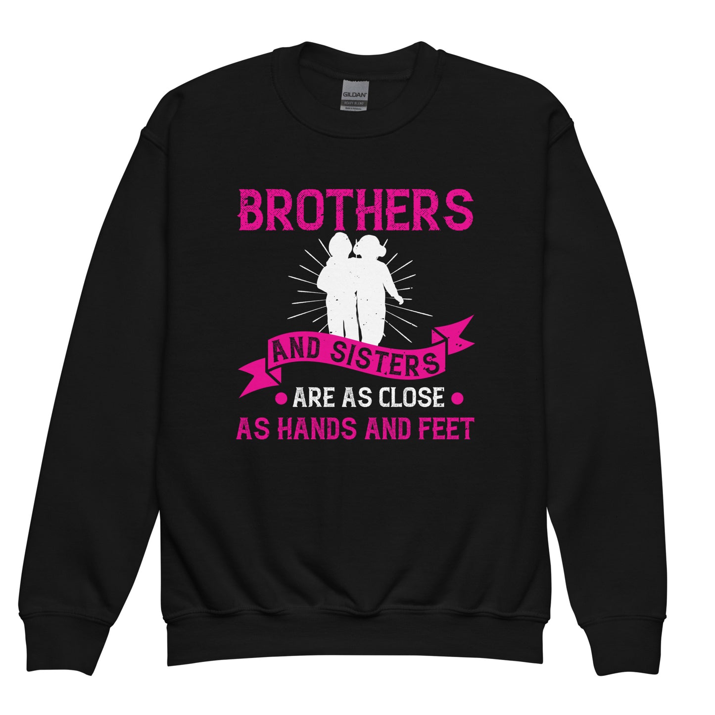 Youth crew neck sweatshirt Brothers And Sisters