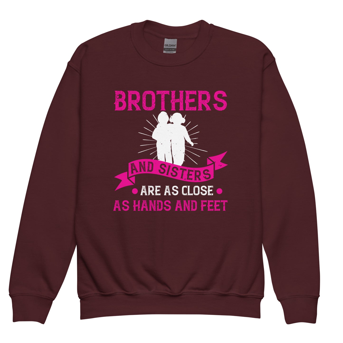 Youth crew neck sweatshirt Brothers And Sisters