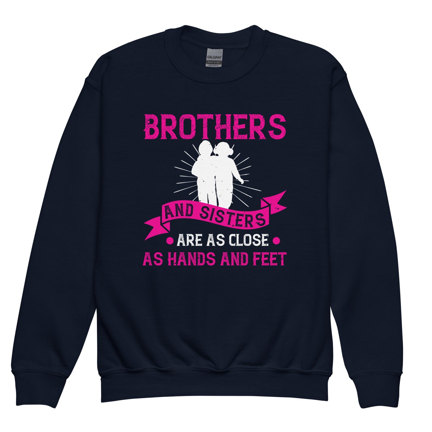 Youth crew neck sweatshirt Brothers And Sisters